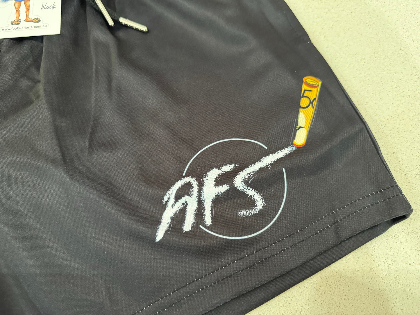 Chasing White Lines Footy Shorts (With Pockets)