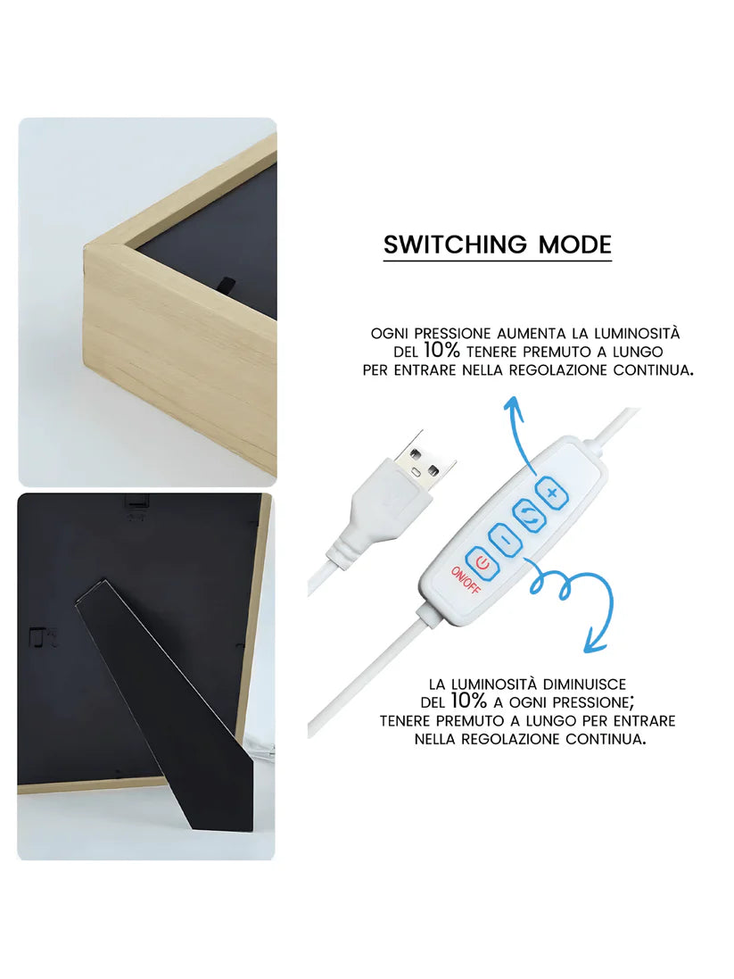 Anime LED Photo Frame – Customizable Images