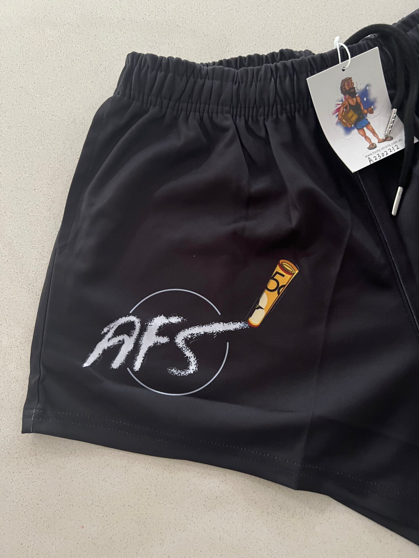 Racking Lines and Banging Nines – Pablo Footy Shorts (With Pockets)