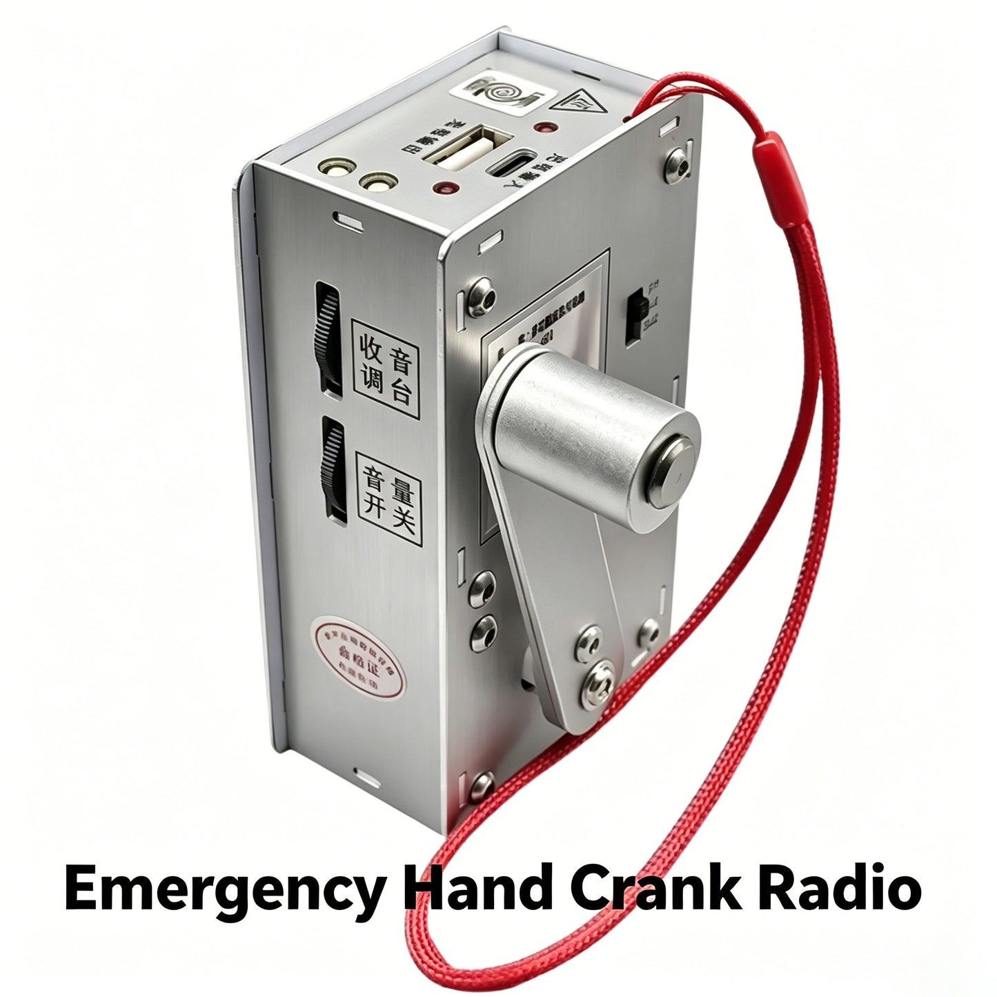 Hand Crank Generator Multi functional Radio, Flashlight, Lighter, USB Emergency Charging Portable