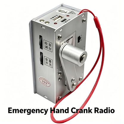 Hand Crank Generator Multi functional Radio, Flashlight, Lighter, USB Emergency Charging Portable