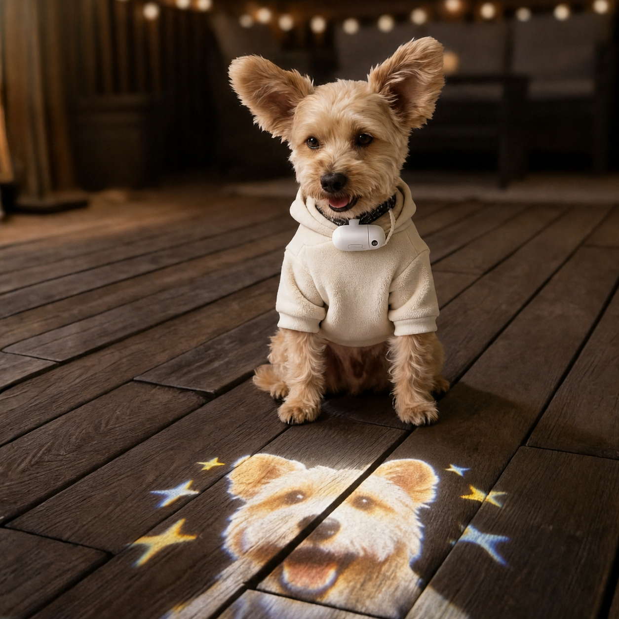 Custom Pet Collar Projector Light image 1