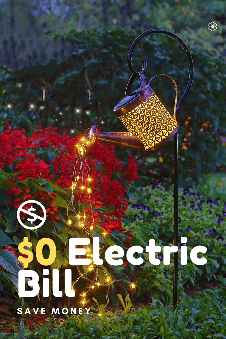 Floating LED Watering Can Solar Garden Light