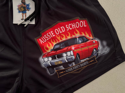🔥NEW🔥 Old School FORD GT Falcon Footy Shorts (With Pockets)
