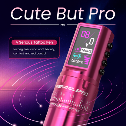 Wireless Professional Tattoo Pen with 7 Stroke