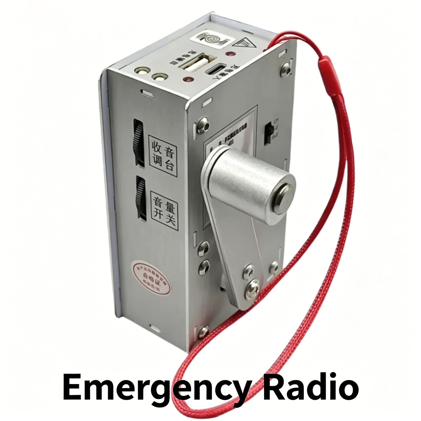 Hand Crank Generator Multi functional Radio, Flashlight, Lighter, USB Emergency Charging Portable