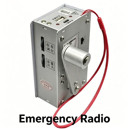 Hand Crank Generator Multi functional Radio, Flashlight, Lighter, USB Emergency Charging Portable
