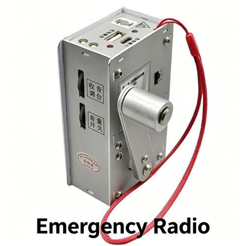 Hand Crank Generator Multi functional Radio, Flashlight, Lighter, USB Emergency Charging Portable