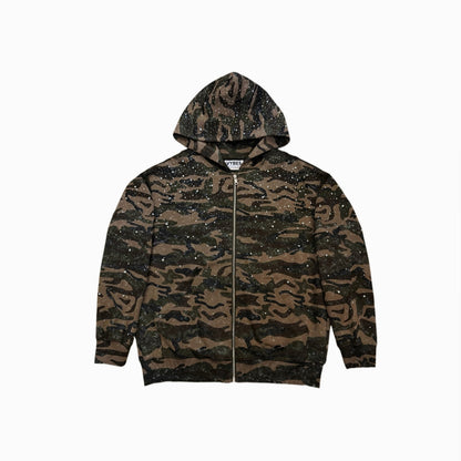 Rhinestone Camo Hoodie