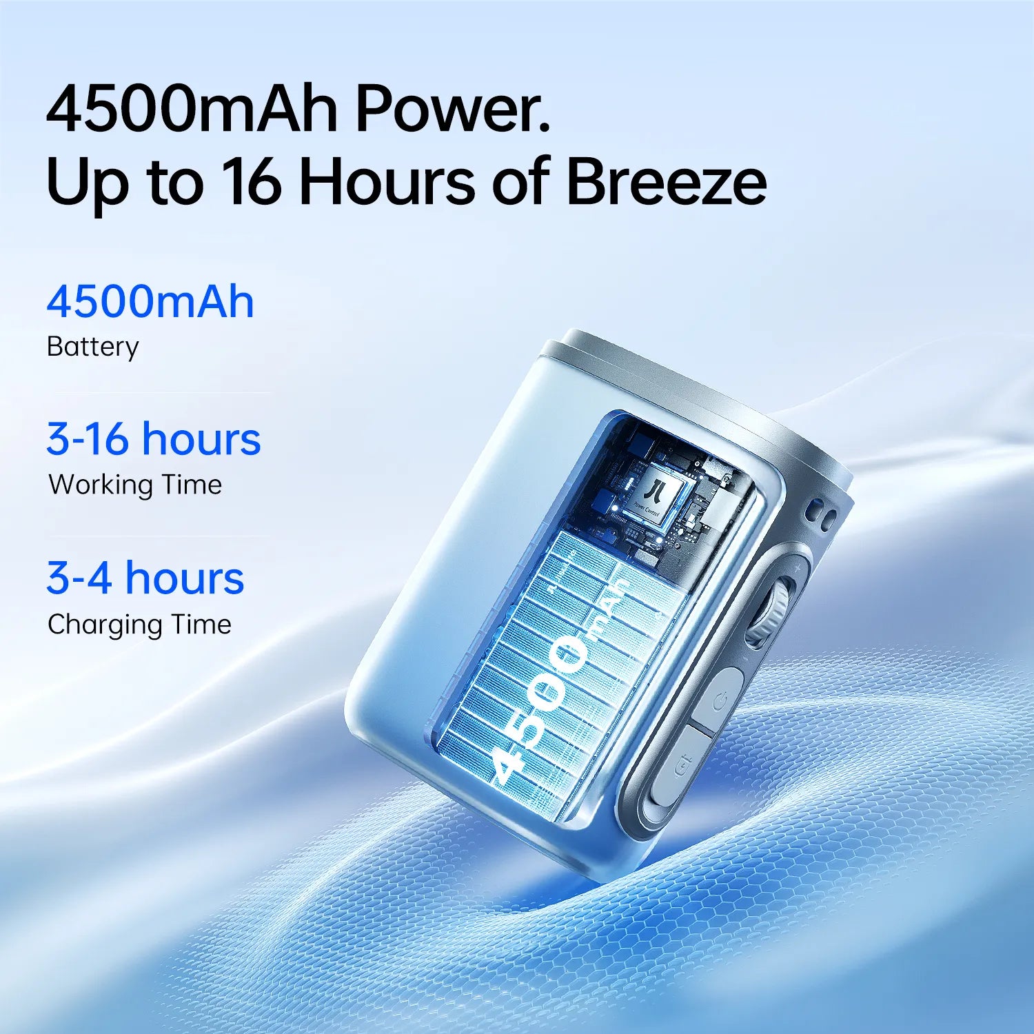 Wearable Neck Fan with 100-Speed Cooling