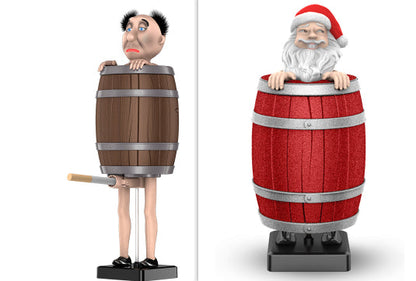 Santa Barrel Cigarette Dispenser