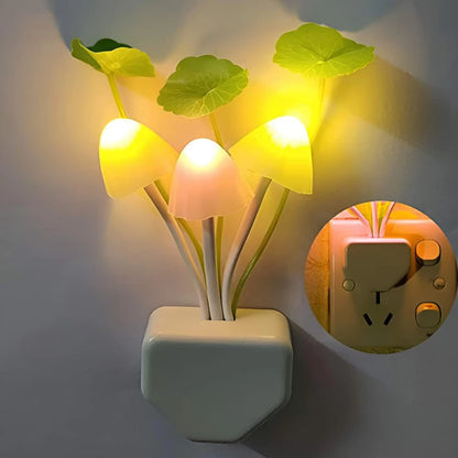 2-Pack Sensor LED Mushroom Night Light