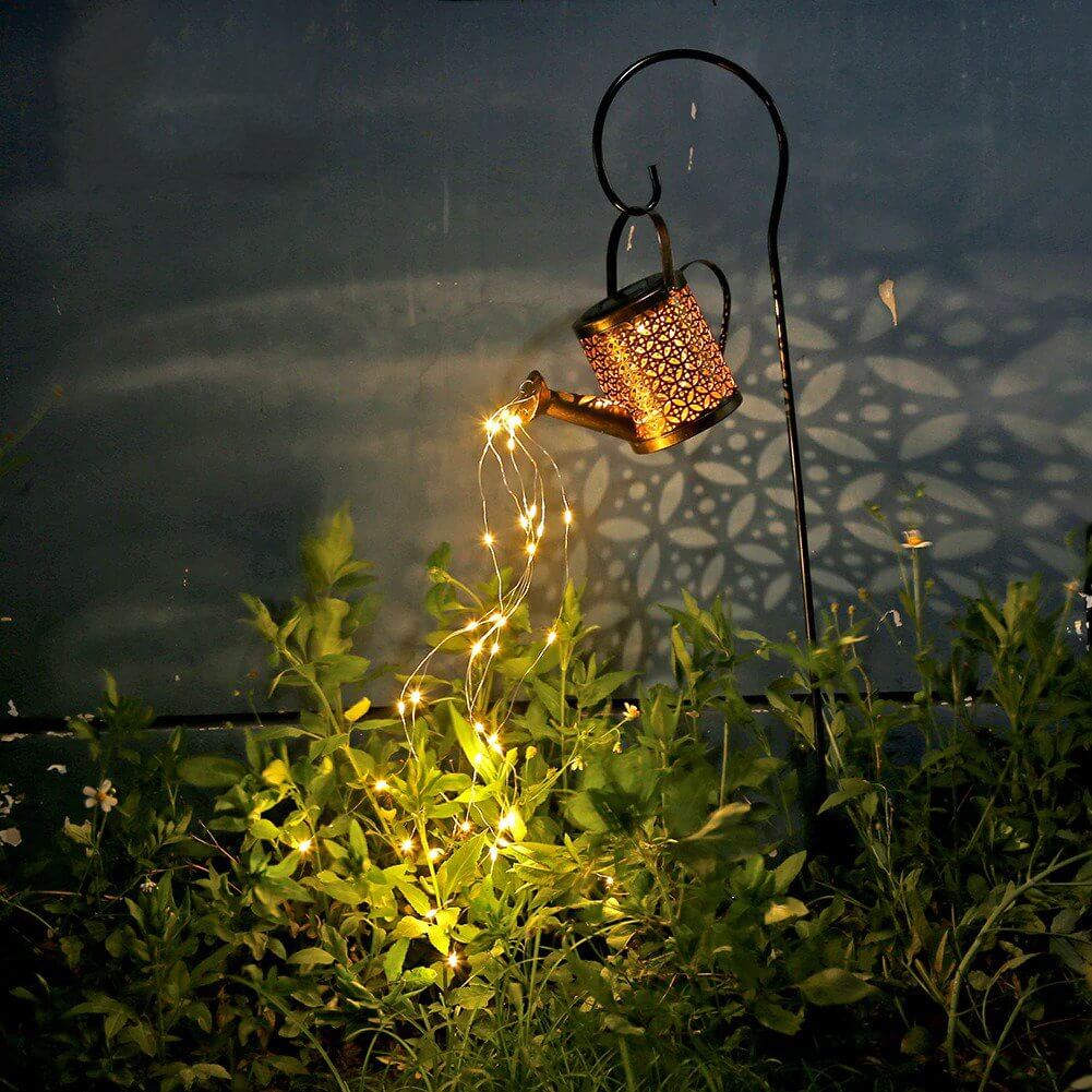 Floating LED Watering Can Solar Garden Light