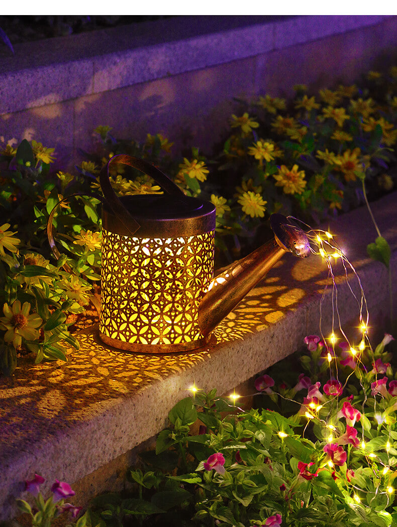 Floating LED Watering Can Solar Garden Light