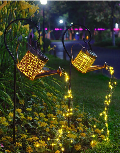 Floating LED Watering Can Solar Garden Light