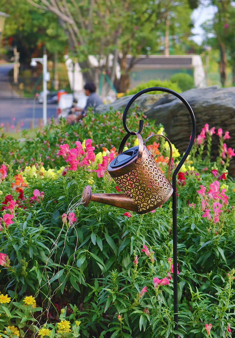 Floating LED Watering Can Solar Garden Light