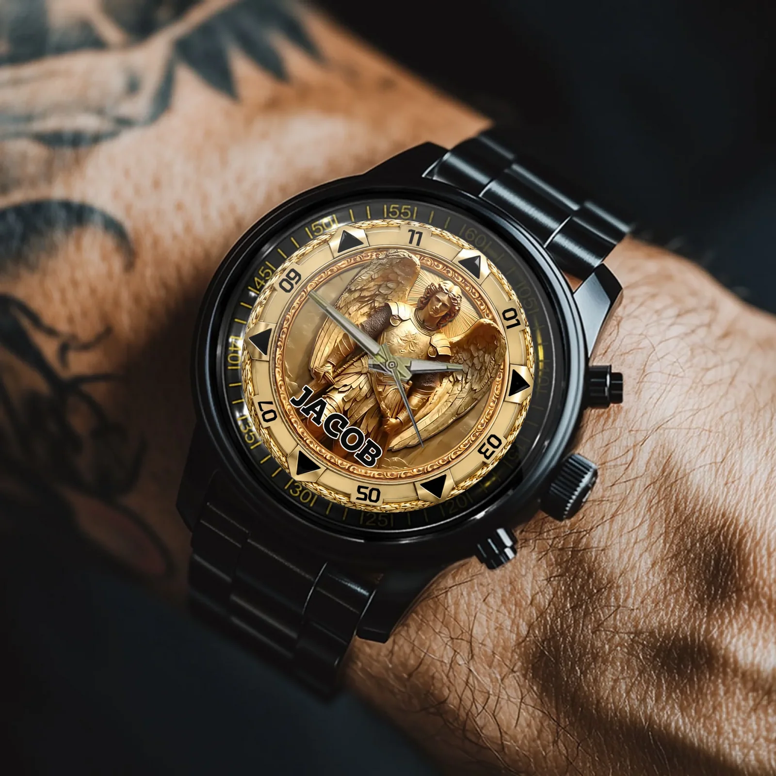 Personalized St. Michael Archangel Watch