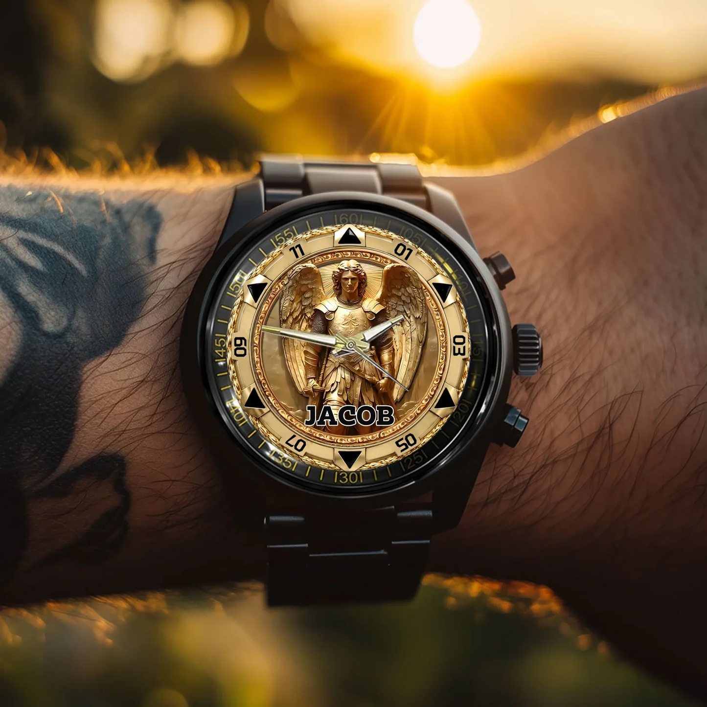 Personalized St. Michael Archangel Watch