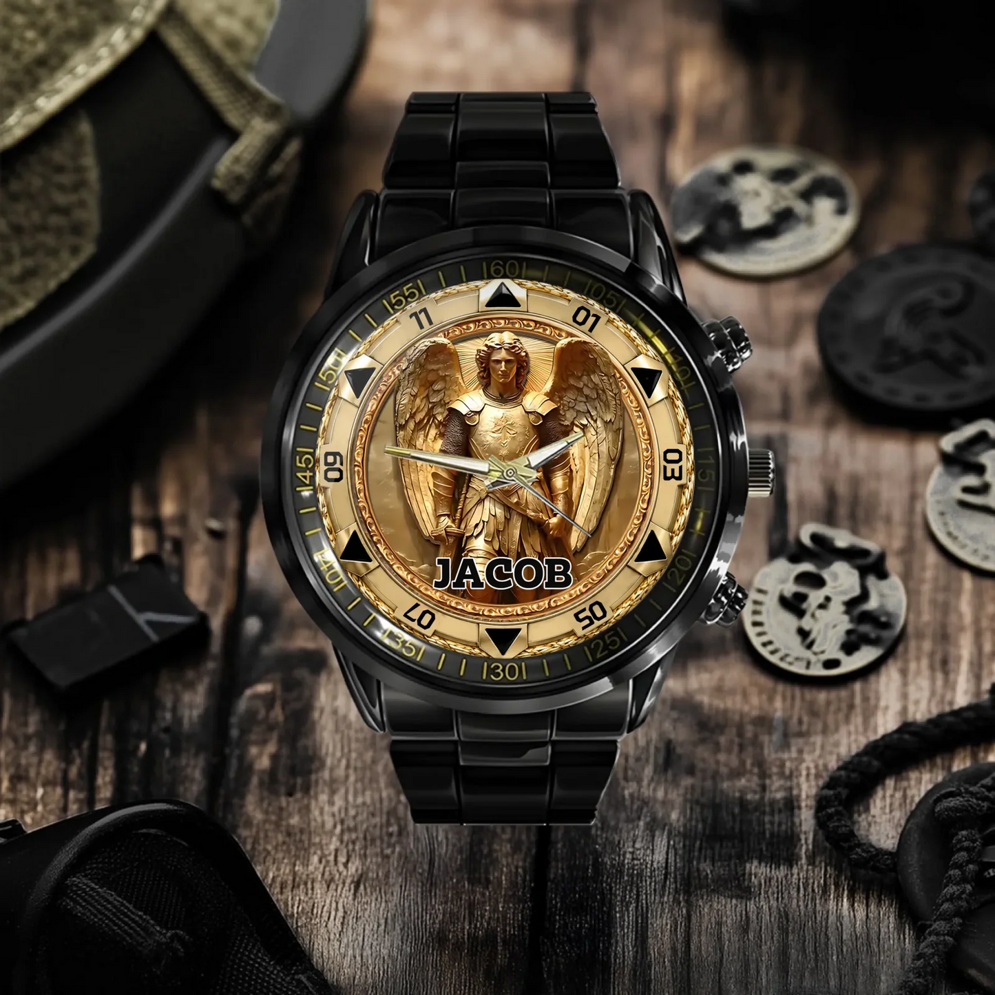 Personalized St. Michael Archangel Watch