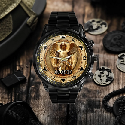 Personalized St. Michael Archangel Watch