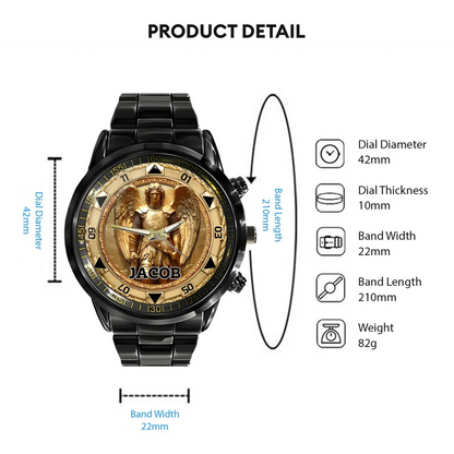 Personalized St. Michael Archangel Watch