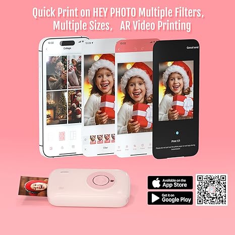 Portable Mini Photo Printer - Pure Pink