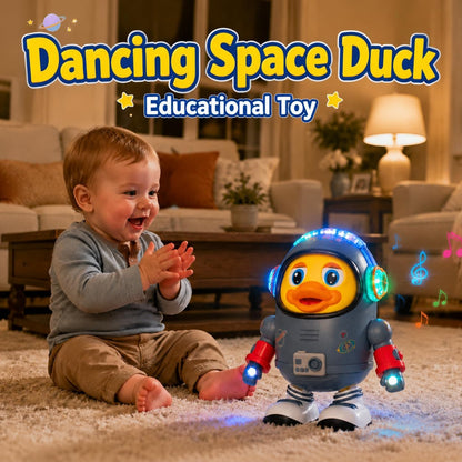 Dancing Space Duck: Interactive Musical Walking Toy for Toddlers