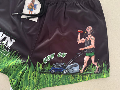 Lawn King Mow On Footy Shorts (With Pockets)