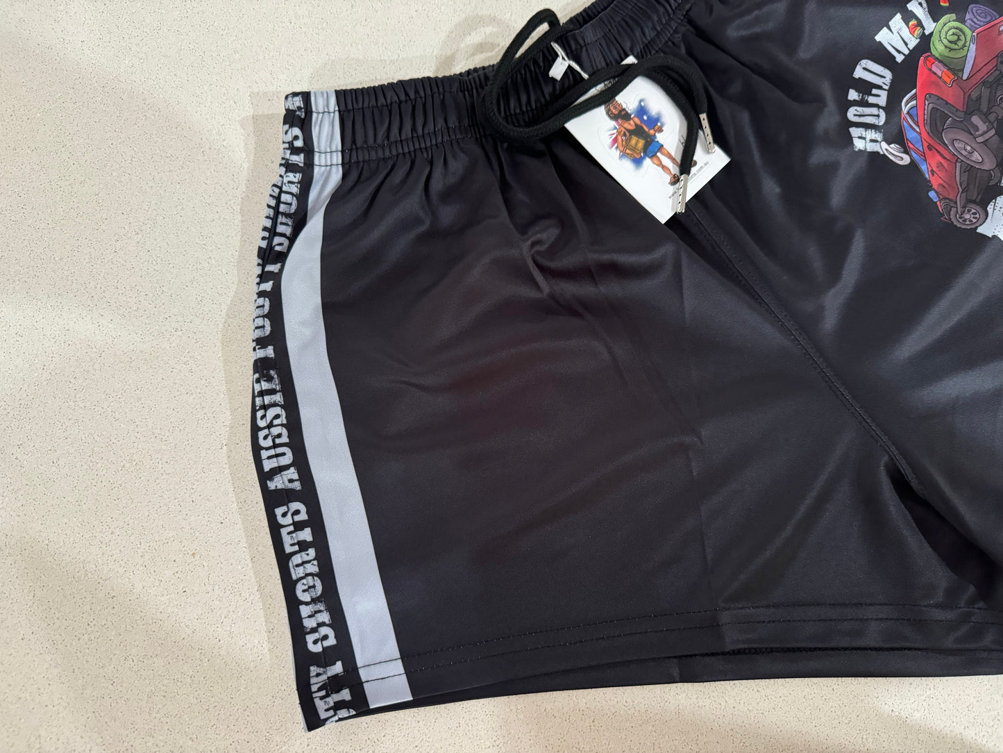 Hold My Beer Footy Shorts (With Pockets)