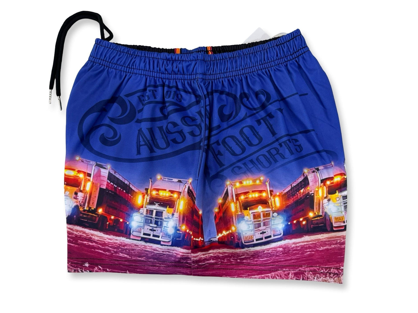 Trucks at Night - Footy Shorts (With Pockets)