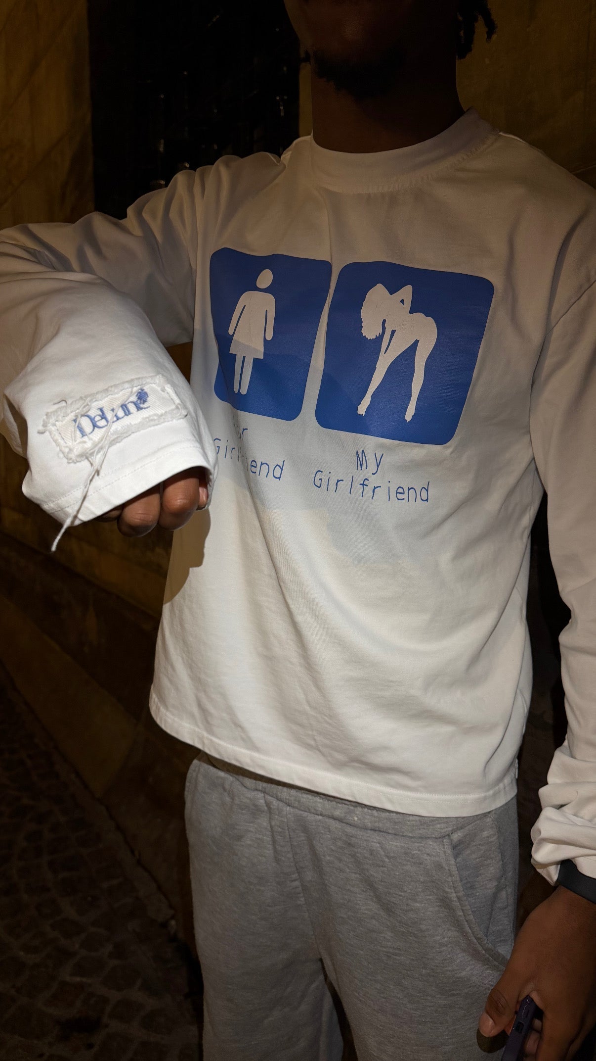 Your Girlfriend / My Girlfriend Longsleeve White