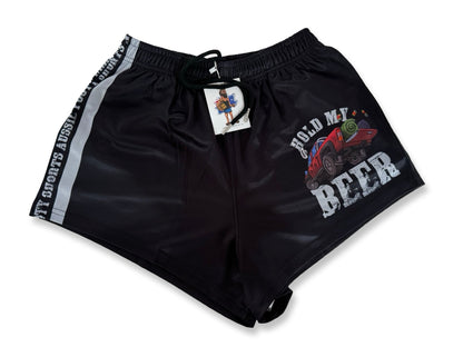 Hold My Beer Footy Shorts (With Pockets)