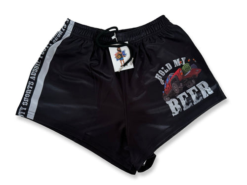 Hold My Beer Footy Shorts (With Pockets)
