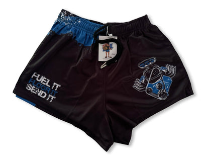 🔥NEW🔥 Fuel it, Floor it, Send it! BLUE Footy Shorts (With Pockets)