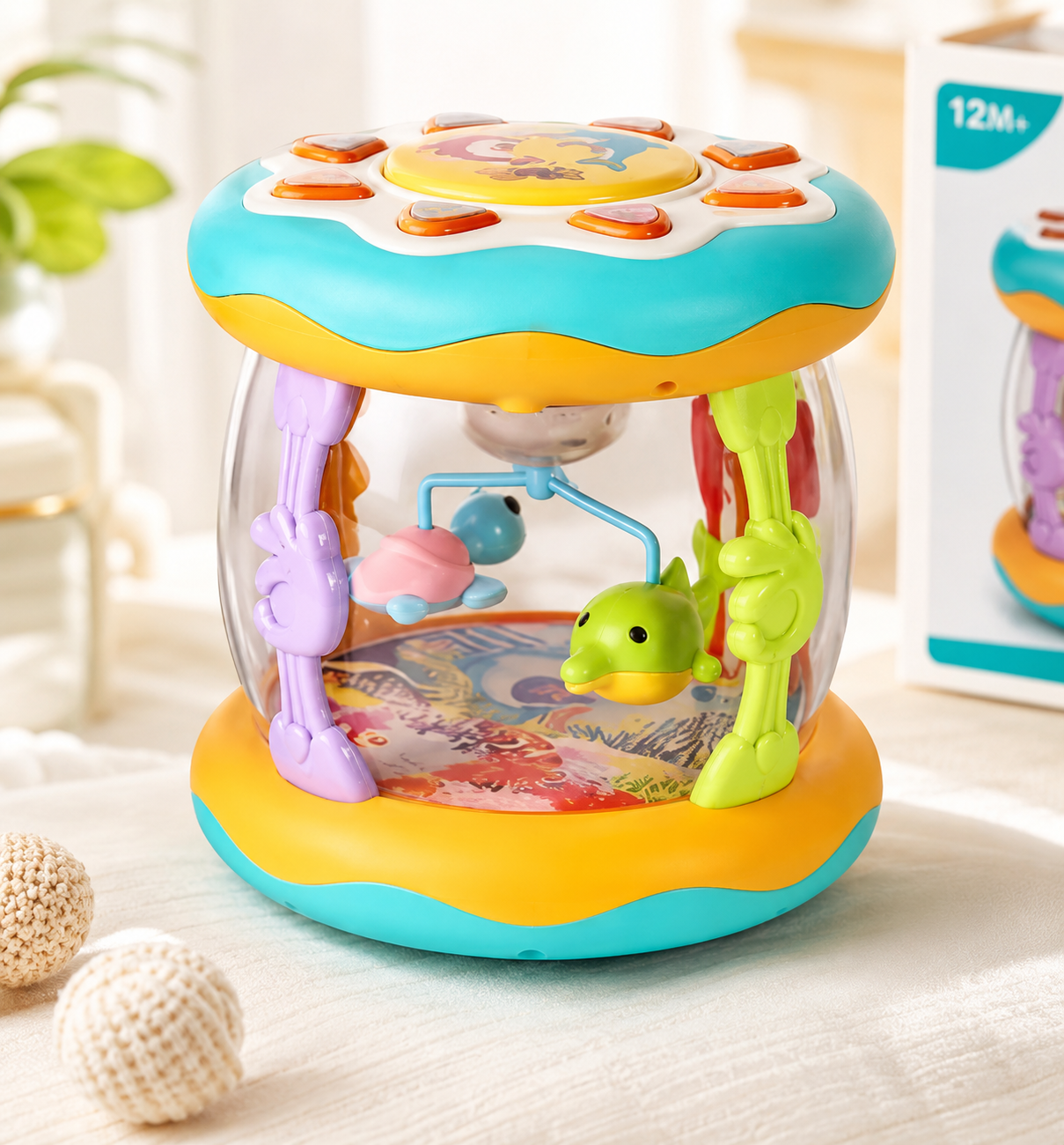 Baby Tummy Time Ocean Projector