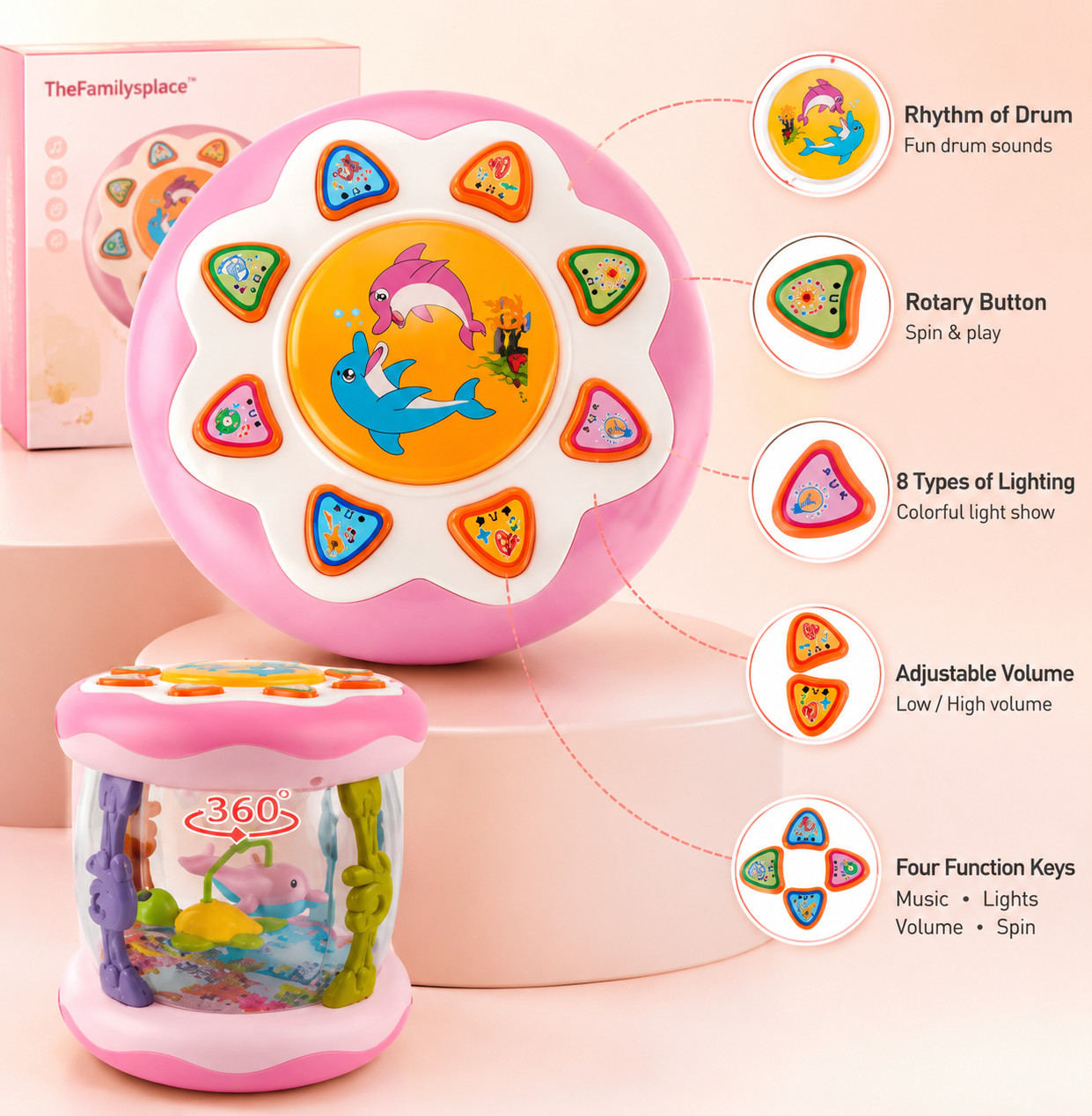 Baby Tummy Time Ocean Projector