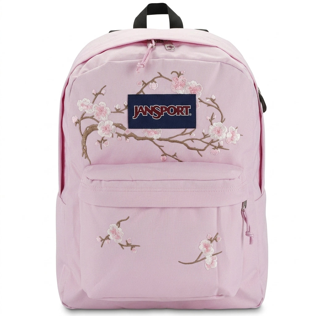 Sakura Flower Embroidered Backpack