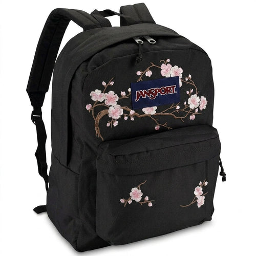 Sakura Flower Embroidered Backpack