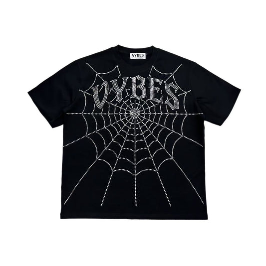 Rhinestone Web Tee