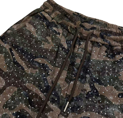 Rhinestone Camo Sweatpants