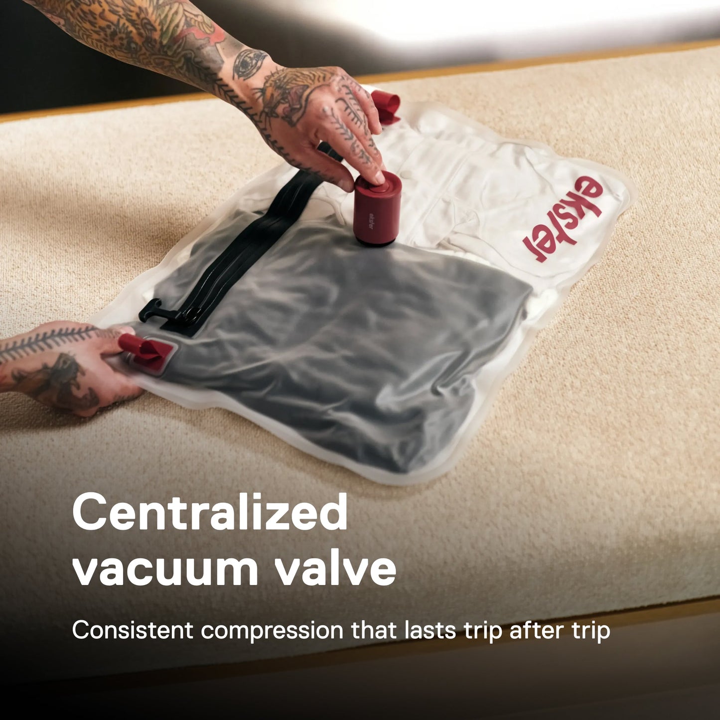 Travel Vacuum Compression Bag Kit with USB-C Pump