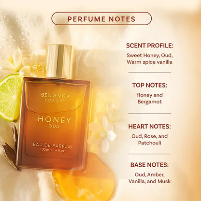 Bellavita Honey Oud Eau De Parfum 100ml (3.4oz)