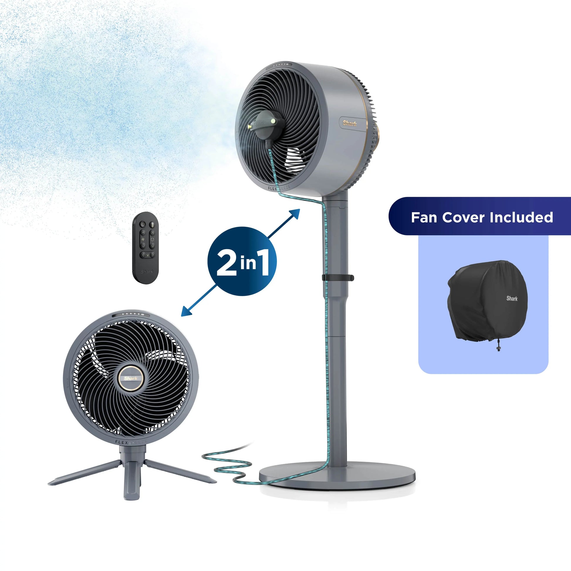 Premium Cordless Mist Cooling Fan
