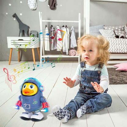Dancing Space Duck: Interactive Musical Walking Toy for Toddlers