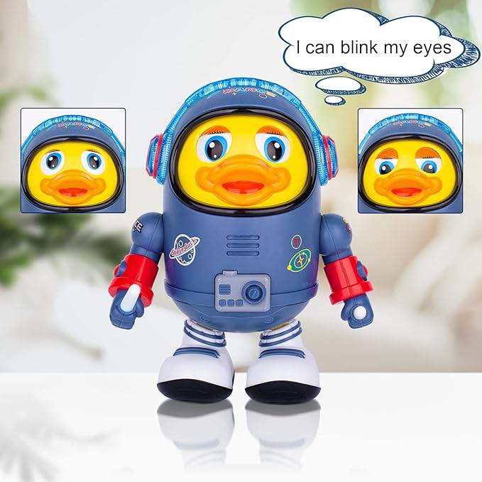 Dancing Space Duck: Interactive Musical Walking Toy for Toddlers