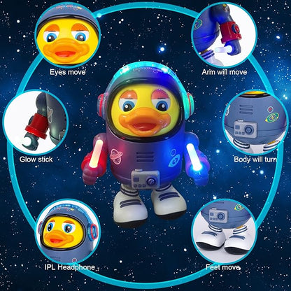 Dancing Space Duck: Interactive Musical Walking Toy for Toddlers