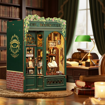 Mini Owl Bookstore DIY Book Nook Kit