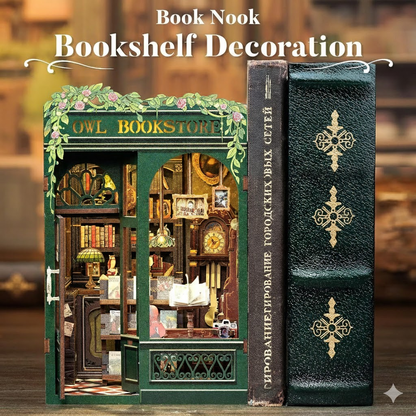 Mini Owl Bookstore DIY Book Nook Kit