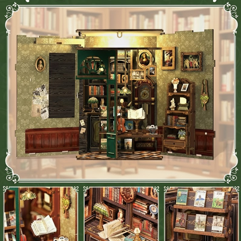 Mini Owl Bookstore DIY Book Nook Kit