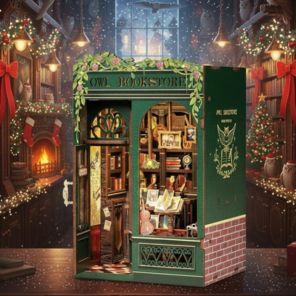 Mini Owl Bookstore DIY Book Nook Kit